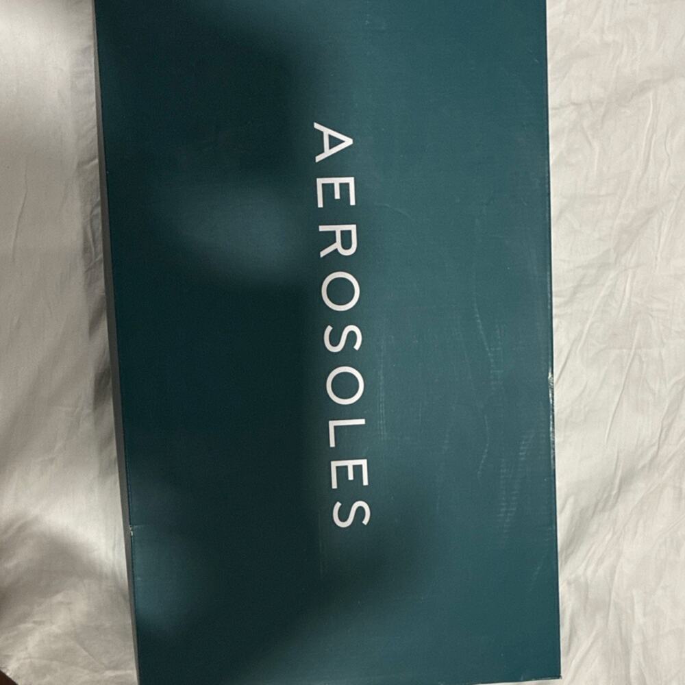 Aerosoles Micah Knee High Riding Boot Taupe Synthetic Zip Zipper Round Toe 8.5M - Picture 3 of 5